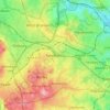 Mapa topográfico Smethwick, altitud, relieve