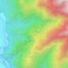 Mapa topográfico Kace, altitud, relieve