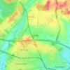 Mapa topográfico Funtley, altitud, relieve