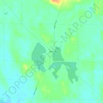 Mapa topográfico Bolton, altitud, relieve