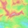Mapa topográfico Peña Santa, altitud, relieve