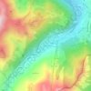 Mapa topográfico Les Crots, altitud, relieve