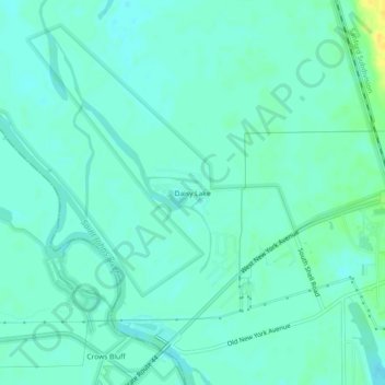 Mapa topográfico Daisy Lake, altitud, relieve