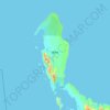 Mapa topográfico Buka Island, altitud, relieve