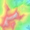 Mapa topográfico Grande Tête de l'Obiou, altitud, relieve