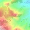 Mapa topográfico Chapéu da Bruxa, altitud, relieve