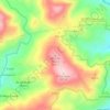 Mapa topográfico Altos do Fiouco, altitud, relieve