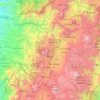 Mapa topográfico Cochapamba, altitud, relieve