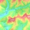 Mapa topográfico Gevimont, altitud, relieve