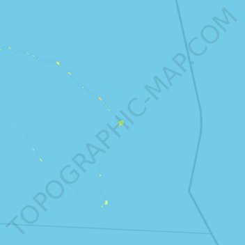 Mapa topográfico Taroa Island, altitud, relieve