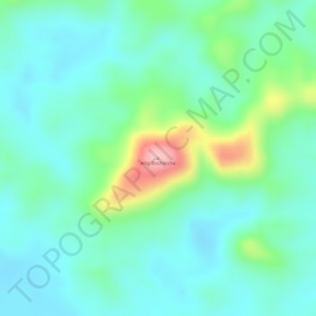 Mapa topográfico Alto Bochinche, altitud, relieve