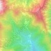 Mapa topográfico Acquarossa, altitud, relieve