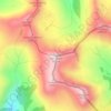 Mapa topográfico Königstuhl, altitud, relieve