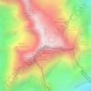 Mapa topográfico Dôme de la Sache, altitud, relieve