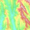Mapa topográfico Nisporeni, altitud, relieve