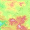 Mapa topográfico Etzatlán, altitud, relieve