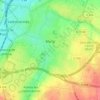 Mapa topográfico Marly, altitud, relieve