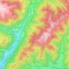 Mapa topográfico Pieve di Bono-Prezzo, altitud, relieve