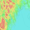 Mapa topográfico Åmåls kommun, altitud, relieve