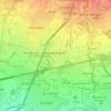 Mapa topográfico Agrate Brianza, altitud, relieve