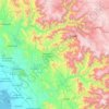 Mapa topográfico Tamazula, altitud, relieve