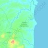 Mapa topográfico Taman Nasional Way Kambas, altitud, relieve