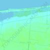 Mapa topográfico Telchac Puerto, altitud, relieve