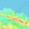 Mapa topográfico Puerto Plata, altitud, relieve