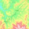 Mapa topográfico Tlaxiaco, altitud, relieve