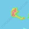 Mapa topográfico Pulau Musala, altitud, relieve