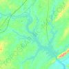 Mapa topográfico High Rock Lake, altitud, relieve