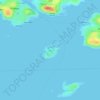 Mapa topográfico Åstol, altitud, relieve