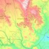 Mapa topográfico Zumpahuacán, altitud, relieve