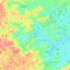 Mapa topográfico Piau, altitud, relieve