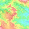 Mapa topográfico Caraffa di Catanzaro, altitud, relieve