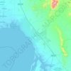 Mapa topográfico Huatabampo, altitud, relieve