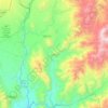 Mapa topográfico Pihuamo, altitud, relieve