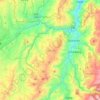 Mapa topográfico Gualaceo, altitud, relieve