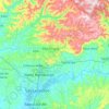 Mapa topográfico Vale dos Sinos, altitud, relieve