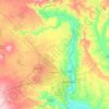 Mapa topográfico Kayapınar, altitud, relieve