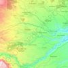 Mapa topográfico Teocelo, altitud, relieve