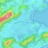 Mapa topográfico Botafogo, altitud, relieve
