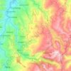 Mapa topográfico Chordeleg, altitud, relieve