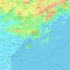 Mapa topográfico Provinz Quảng Ninh, altitud, relieve