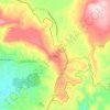 Mapa topográfico Serri, altitud, relieve