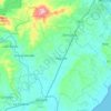 Mapa topográfico Yaguate, altitud, relieve