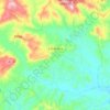 Mapa topográfico Casabona, altitud, relieve