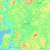 Mapa topográfico Shannon, altitud, relieve
