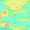Mapa topográfico Zapotlán del Rey, altitud, relieve