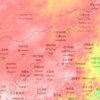 Mapa topográfico Шилийн Гол 锡林郭勒盟, altitud, relieve